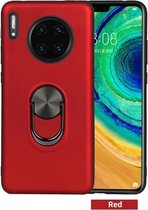 Voor Huawei Mate 30 Pro, 360 roterende multifunctionele stent pc + TPU-hoes met magnetische onzichtbare houder (rood)