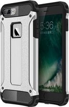 Voor iPhone 8 Plus en 7 Plus Tough Armor TPU + pc-combinatiehoes (zilver)