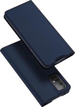 Voor Samsung Galaxy A52 5G DUX DUCIS Skin Pro Series horizontale flip PU + TPU lederen tas, met houder en kaartsleuven (blauw)