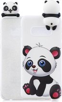 Voor Galaxy S10e schokbestendig Cartoon TPU beschermhoes (Panda)