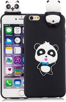 Voor iPhone 6 Plus & 6s Plus 3D Cartoon patroon schokbestendig TPU beschermhoes (Blue Bow Panda)