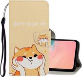 Voor Galaxy A71 3D Gekleurde Tekening Horizontale Flip PU Lederen Case met Houder & Kaartsleuven & Portemonnee (Shiba Inu)