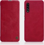 Voor Galaxy A90 5G NILLKIN QIN-serie Crazy Horse Texture Horizontale flip lederen tas, met kaartsleuf (rood)