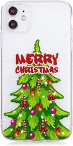 Voor iPhone 11 Pro Max Christmas Pattern TPU beschermhoes (kerstboom)