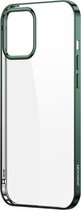 Voor iPhone 12 Pro Max JOYROOM nieuwe mooie serie schokbestendige TPU-beplating beschermhoes (groen)