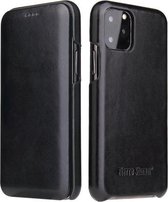 Fierre Shann Business magnetische horizontale flip lederen hoes voor iPhone 11 Pro Max (zwart)