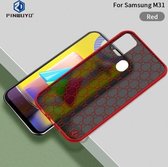 Voor Samsung Galaxy M31 PINWUYO Series 2 Generation PC + TPU Waterproof en Anti-drop All-inclusive beschermhoes (rood)