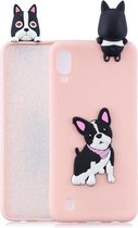 Voor Galaxy M10 3D Cartoon patroon schokbestendig TPU beschermhoes (schattige hond)