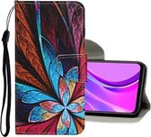Voor Samsung Galaxy Note 20 Ultra Gekleurde Tekening Patroon Horizontale Flip Leren Case met Houder & Kaartsleuven & Portemonnee (olieverf)