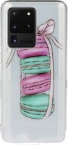 Voor Galaxy S20 Ultra transparant TPU beschermhoes voor mobiele telefoon (Macaron)