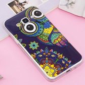 Voor Galaxy J3 (2016) / J310 Noctilucent IMD Owl Pattern Soft TPU Back Case Protector Cover