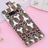 Voor Galaxy Note 8 Noctilucent IMD Skull Pattern Soft TPU Back Case Protector Cover