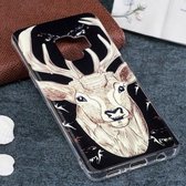Voor Galaxy S9 Noctilucent Deer Pattern TPU zachte achterkant beschermhoes