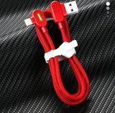 MCDODO 2A USB naar 8-pins snellaadgegevenskabel, lengte: 0,5 m (rood)