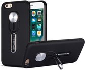 Schokbestendige TPU + pc-beschermhoes met houder voor iPhone 6 & 6s (zwart)