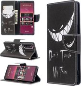Voor Sony Xperia 5 / XZ5 Gekleurde tekening patroon Horizontale Flip PU lederen tas met houder & kaartsleuven & portemonnee (grijns)