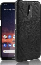 Schokbestendig Crocodile Texture PC + PU-hoesje voor Nokia 3.2 (zwart)