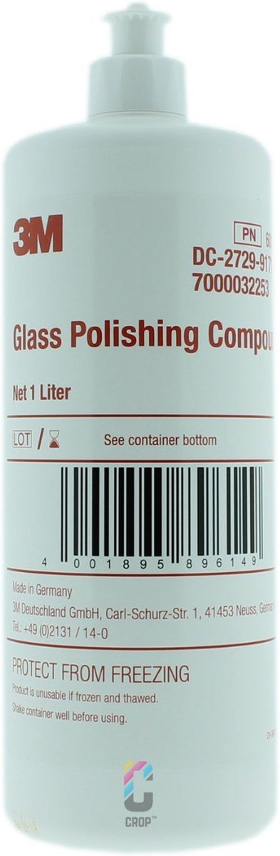 3M 60150 Glas Polijstmiddel - Glass Polishing Compound | bol.com