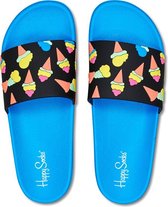 Happy Socks slippers ice cream blauw - 42-43