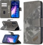 Voor Xiaomi Redmi Note 8 Bijpassende Kleur Krokodil Textuur Horizontale Flip PU Lederen Case met Portemonnee & Houder & Kaartsleuven (Grijs)