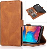 Voor Samsung Galaxy A20 & A30 Retro Magnetische Sluiting Horizontale Flip Leren Case met Houder & Kaartsleuven & Fotolijst & Portemonnee (Bruin)