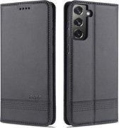 Voor Samsung Galaxy S30 Plus AZNS Magnetische Kalf Textuur Horizontale Flip Leren Case met Kaartsleuven & Houder & Portemonnee (Zwart)
