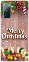 Voor Samsung Galaxy S20 FE Christmas Series Clear TPU beschermhoes (kerstballen)