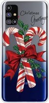 Voor Samsung Galaxy M31s Christmas Series Clear TPU beschermhoes (grote kruk)