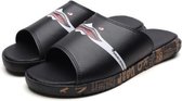 Microfiber leer comfortabele lichtgewicht pantoffels voor mannen (kleur: zwart maat: 40)