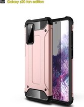 Voor Samsung Galaxy S20 FE 5G Magic Armor TPU + pc combinatiebehuizing (roségoud)