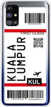 Voor Samsung Galaxy M31s Boarding Pass Series TPU telefoon beschermhoes (Kuala Lumpur)