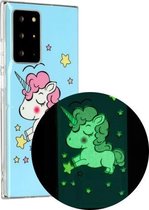 Voor Samsung Galaxy Note20 Ultra Luminous TPU Soft beschermhoes (Star Unicorn)