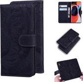 Voor Xiaomi Redmi Mi 10/10 Pro Tiger Embossing Pattern Horizontale Flip lederen tas met houder & kaartsleuven & portemonnee (zwart)