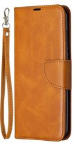 Xiaomi Redmi Note 9 Hoesje - Mobigear - Excellent Serie - Kunstlederen Bookcase - Cognac - Hoesje Geschikt Voor Xiaomi Redmi Note 9