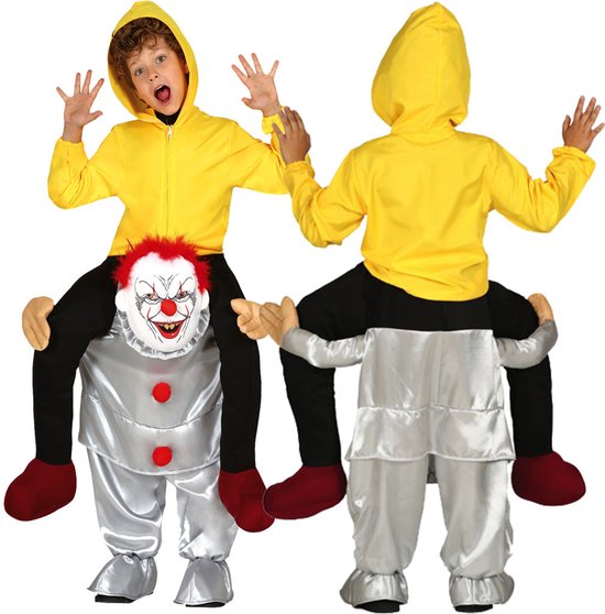 Fiestas Guirca Verkleedpak Carry-me Horrorclown Maat 128/134