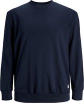 JACK & JONES sweatshirt katoen - O-hals - donkerblauw -  Maat: 6XL