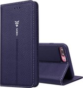 Voor iPhone SE 2020 & 8 & 7 GEBEI PU + TPU horizontale flip-beschermhoes met houder en kaartsleuven (blauw)