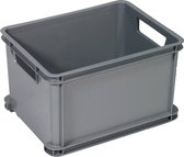 Curver Unibox Opbergbox - 30L - zilver