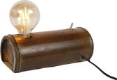 Bamboestam tafellamp - E27 fitting - 24x11x8.3 cm.