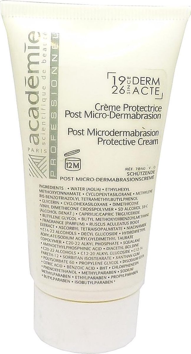 Academie Paris Derm Acte Post Microdermabrasion Protective Cream Huidverzorging 50ml