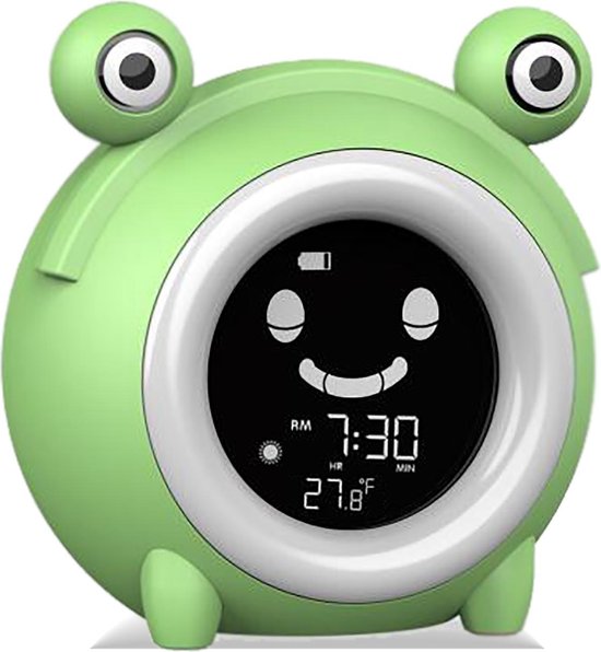 ProSova Slaaptrainer voor Kinderen - Kinderwekker - Wake Up light - Nachtlamp - USB Poort - Groen - + Gratis (E)-Slaapboek