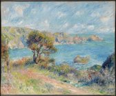 Kunst: Uitzicht op Guernsey van Pierre-Auguste Renoir. Schilderij op aluminium, formaat is 30X45 CM