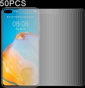 50 STKS 0.26mm 9H Oppervlakte Hardheid 2.5D Explosieveilige Gehard Glas Niet-volledige Schermfilm Voor Huawei P40