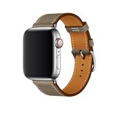 Voor Apple Watch 3/2/1 generatie 42mm universele lederen kruisband (grijs)