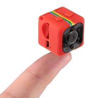 SQ11 Mini DV HD 1080 P 2MP Sport Recorder Camera met houder, Ondersteuning Monitor Detectie & IR Nachtzicht & TF-kaart (rood)