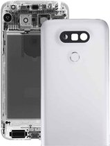Metalen achterkant met camera aan de achterkant en vingerafdrukknop voor LG G5 (zilver)