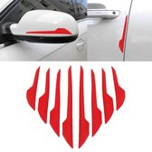 8 STKS Auto Voertuig Deur Side Guard Anti-crash Strip Buiten vermijden Hobbels Collsion Impact Protector Sticker (Rood)