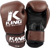 King Pro Boxing Bokshandschoenen Bruin KPB/BG 4 Leder 10 OZ