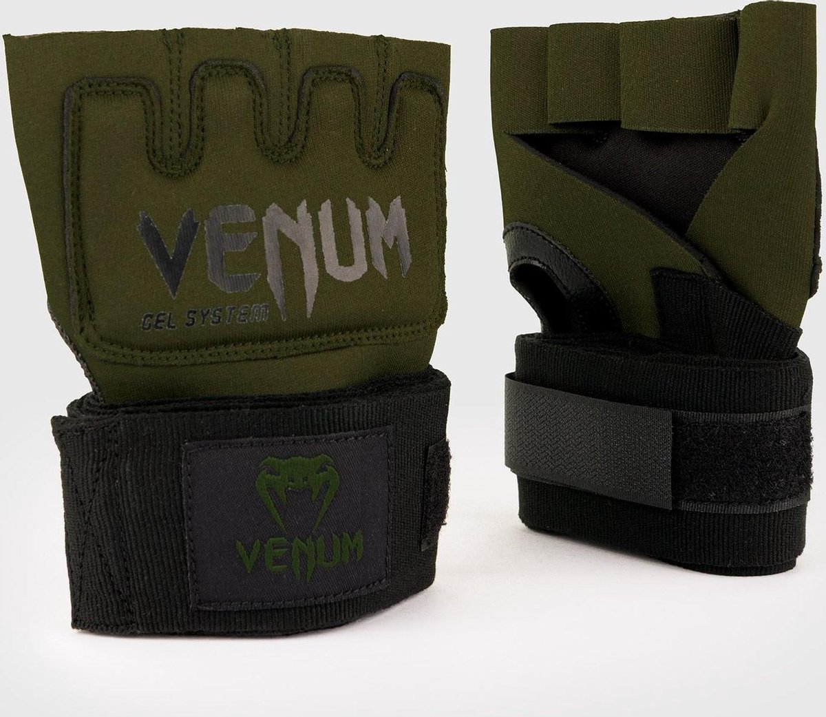 Venum Kontact Gel Glove Wraps Khaki maat XL