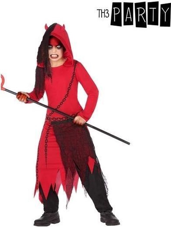 Kostuums voor Kinderen Demon Rood Zwart 4 pcs